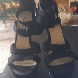 Back strap heels